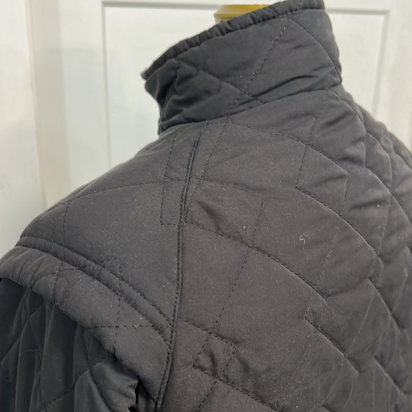 ADIDAS BLACK QUILTED ZIP UP JACKET MEDIUM - Picture 13 of 17